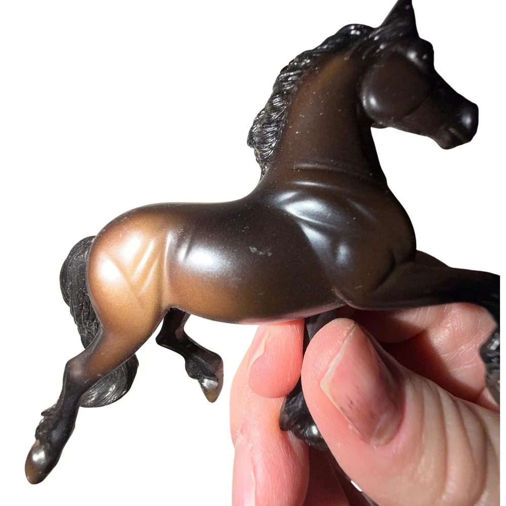 Breyer Stablemates Horse Dark Bay Fresian‎ Prancing Figurine